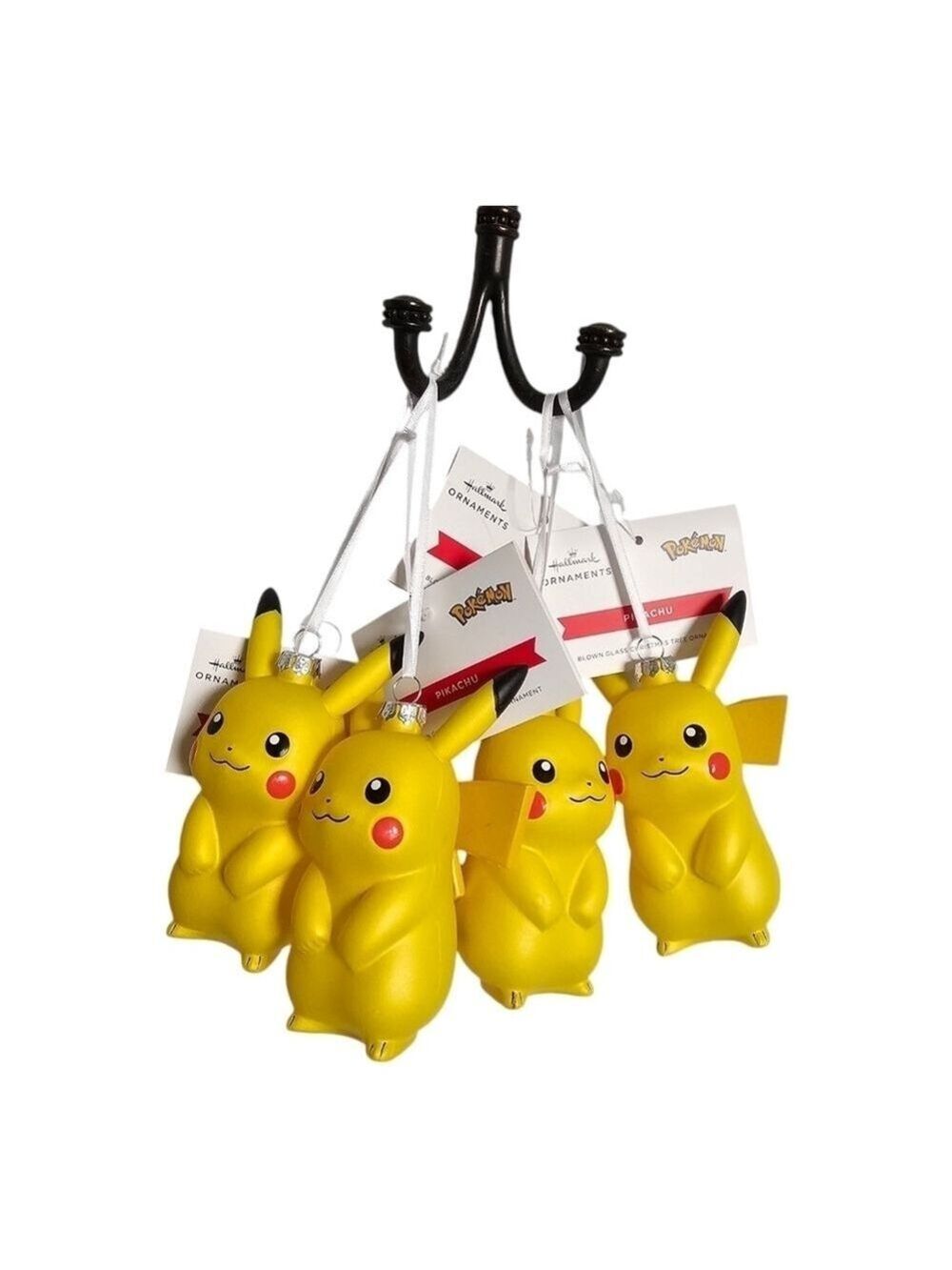 Pokemon Pikachu Christmas Ornament LOT Of 4 NEW